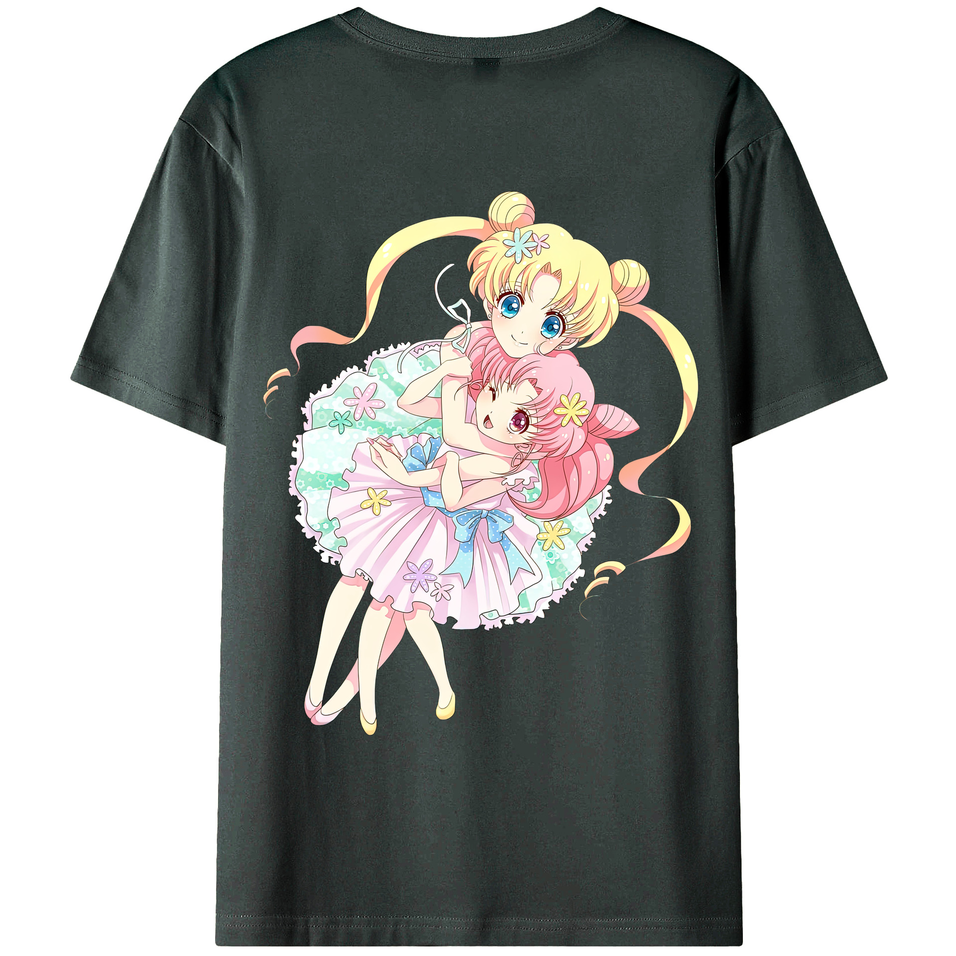 （画像用） 美少女戦士セーラームーン 愛野 美奈子 あいの みなこ Sailor Moon Aino Minako 綿100％ メンズ半袖Tシャツ（バックプリント） 通気性